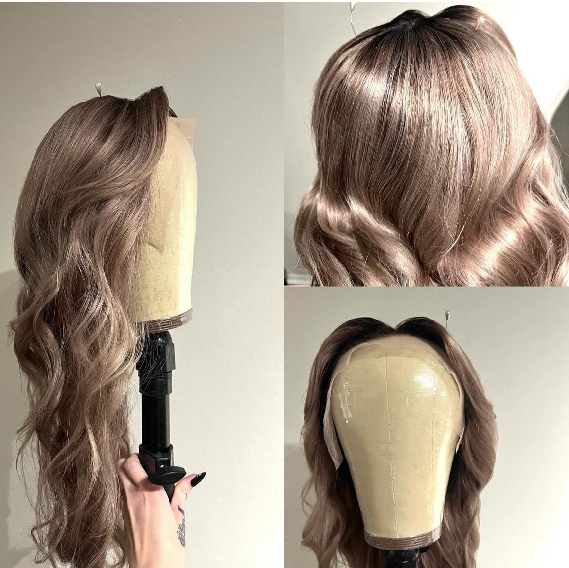 Ash Blonde Human Hair Wig